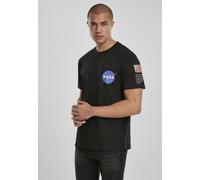Mister Tee Maglietta NASA Insignia Logo Flag Tee Nero XS Nero