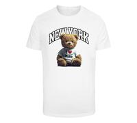 Mister Tee Maglietta 'New York College Bear' colori misti / bianco Uomo Mister Tee S