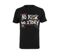 Mister Tee Maglietta 'No Risk No Story' oliva / rosso / nero / bianco Uomo Mister Tee XXL