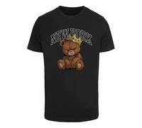 Mister Tee Maglietta 'NY Crowned Bear' marrone / nero / bianco Uomo Mister Tee S