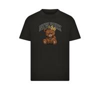 Mister Tee Maglietta 'NY Crowned Bear' terra d'ombra / marrone scuro / nero / bianco Bambini Mister Tee 158-164