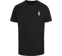 Mister Tee Maglietta Peace Hand Tee MT3164 L Nero