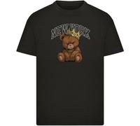 Mister Tee Maglietta per bambini Kids Crowned Bear MTK390 122/128 Nero