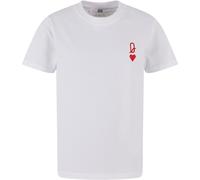 Mister Tee Maglietta per bambini Queen Gioco di carte Emb MTK365 158/164 Bianco