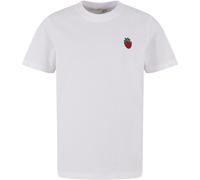 Mister Tee Maglietta per bambini Strawberry Love Emb MTK364 158/164 Bianco