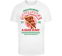 Mister Tee Maglietta Pizza Amore Tee MT3301 XXL Bianco