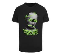 Mister Tee Maglietta 'Praise The Lord' grigio / grigio chiaro / verde chiaro / nero Uomo Mister Tee L