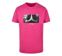 Mister Tee Maglietta 'Pray' grigio / rosa / nero / bianco Uomo Mister Tee L