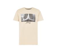 Mister Tee Maglietta 'Pray' sabbia / nero / bianco Uomo Mister Tee M sabbia / nero / bianco