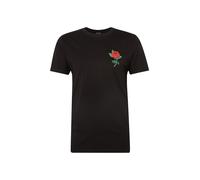 Mister Tee Maglietta 'Rose' verde / rosso fuoco / nero Uomo Mister Tee XXL