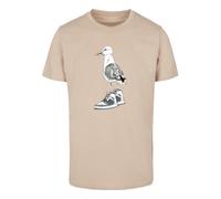 Mister Tee Maglietta sabbia / grigio / nero / bianco Uomo - Abbigliamento - Taglie comode - Maglie e T-shirt Mister Tee XS