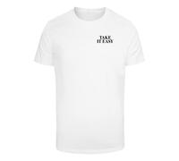Mister Tee Maglietta 'Take It Easy Palm Paradise' nero / bianco Uomo Mister Tee S nero / bianco