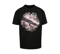 Mister Tee Maglietta 'The City' sambuco / malva / nero / bianco Uomo Mister Tee S