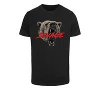 Mister Tee Maglietta 'True Savage' talpa / rosso / nero Uomo Mister Tee XL