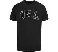Mister Tee Maglietta Usa con scritte MT3795 XS Nero