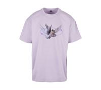 Mister Tee Maglietta 'Vive la Liberte' blu pastello / grigio / lilla chiaro / bianco Uomo Mister Tee M