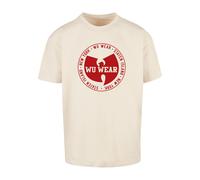Mister Tee Maglietta 'WU Wear Circle' crema / rosso scuro Uomo Mister Tee 4XL crema / rosso scuro