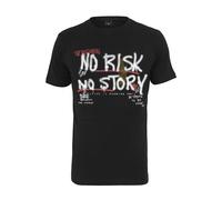 Mister Tee Mens Risk No Story Tee T-Shirt, Black, XXL