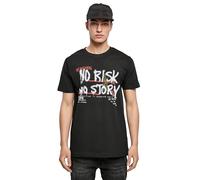 Mister Tee Mens Risk No Story Tee T-Shirt, Black, XXL