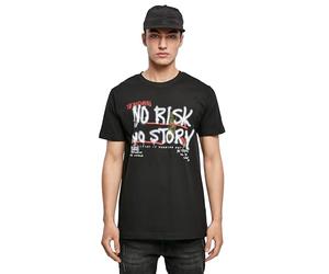 Mister Tee Mens Risk No Story Tee T-Shirt, Black, XXL
