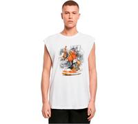 Mister Tee Mt3456-vintage Ballin Sleeveless Tee T-Shirt, Bianco, L Uomo