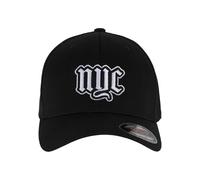 Mister Tee Mt3762-nyc Old English Wording Patch Wooly Combed cap Cappellino da Baseball, Nero, X-Large Uomo
