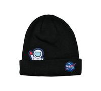 Mister Tee NASA Embroidery Beanie Kids Berretto Hat, Nero, S/M Unisex-Adulto