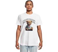 Mister Tee Maglietta con orso del New York College MT3763 XL Bianco