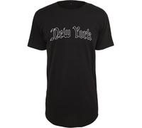 Mister Tee New York Wording Té Maglia Top T Shirt Città Stampa Scritta Uomo