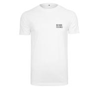 Mister Tee No Rigida Sentimenti Té Maglia Top T Shirt Stampa Statement White Men