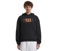 Mister Tee Paris Wording Patch Style Fluffy Hoody, Nero, 3XL