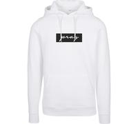 Mister Tee Pray Boxlogo Felpa con Cappuccio Té Bianco Prega Dio Stile