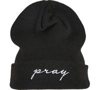 Mister Tee Pray Embroidery Beanie Nero/White Einheitsgröße Nero