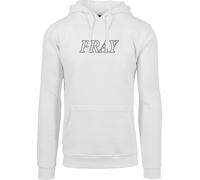 Mister Tee Pray Hands Hoodie Bianco L Uomo
