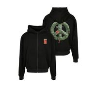 Felpa oversize con cappuccio Mister Tee Puffer Peace Heavy Noir S