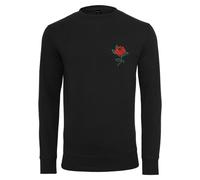 Mister Tee Rosa Girocollo Camicia a Maniche Lunghe Fiore Amore Pullover Uomo