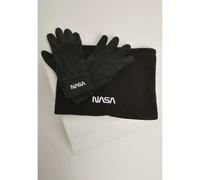 Mister Tee Nasa Pile Set Sciarpa Guanti Logo Scaldacollo Logo Unisex Nuovo