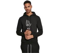 Mister Tee Scuro Pray Felpa Pullover con Cappuccio Sweater Scritta Borsa