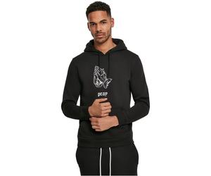 Mister Tee Scuro Pray Felpa Pullover con Cappuccio Sweater Scritta Borsa