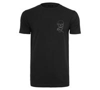 Mister Tee Skull One Line Tee Uomo T-Shirt Top Teschio Cotone Jersey