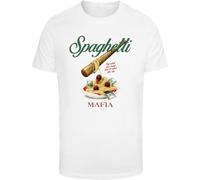 Mister Tee Spaghetti Mafia Té Uomo T-Shirt Stampa Umorismo Jersey di Cotone