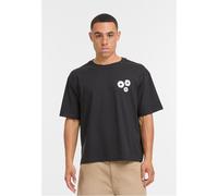 Mister Tee Bold Flowers Cropped Oversized Short Sleeve T-shirt Nero XL Uomo
