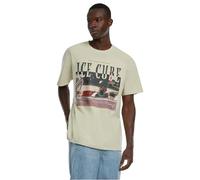 Mister Tee T-Shirt da Uomo Ice Cube It's A Good Day Oversize Tee, 100% Cotone, Sabbia