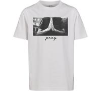 Mister Tee T-shirt Kids Pray Tee White 122/128 Bianco