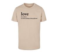 Mister Tee T-shirt Love Definition Collo rotondo MT733 M Beige