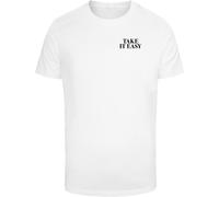 Mister Tee T-shirt Take It Easy Palm Paradise MT3929 3XL Bianco