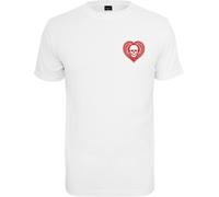 Mister Tee T-shirt Teschio Cuore S Bianco