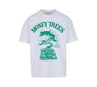 Mister Tee T-shirt Verde Money Trees Oversize MT3878 L Bianco