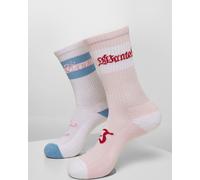 Mister Tee Trust Wanted Socks 2-Pack Lightrose/White EUR 48 Multicolore