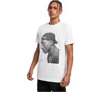 Mister Tee Tupac Cracked Background Tee T-Shirt, Bianco, XS Uomo